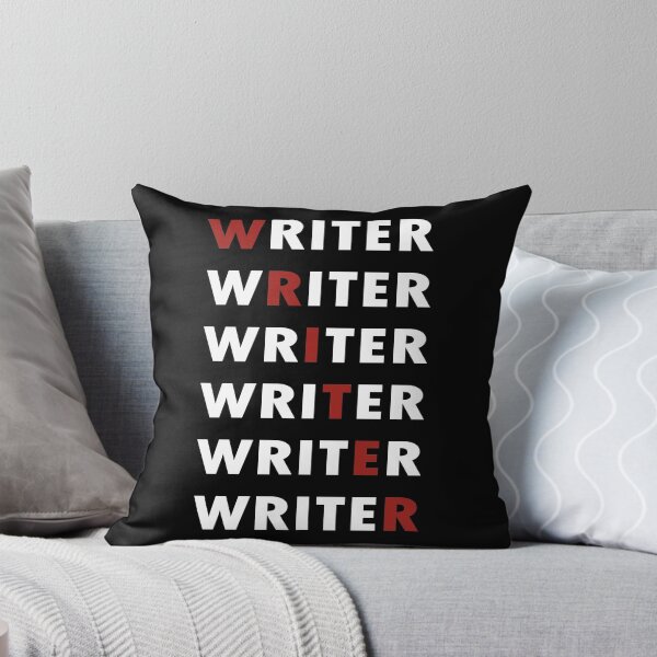 Item preview, Author Writing Job Simple Design in white and Red designed and sold by NamColors.