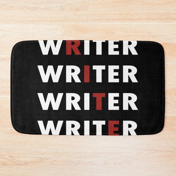 Item preview, Author Writing Job Simple Design in white and Red designed and sold by NamColors.