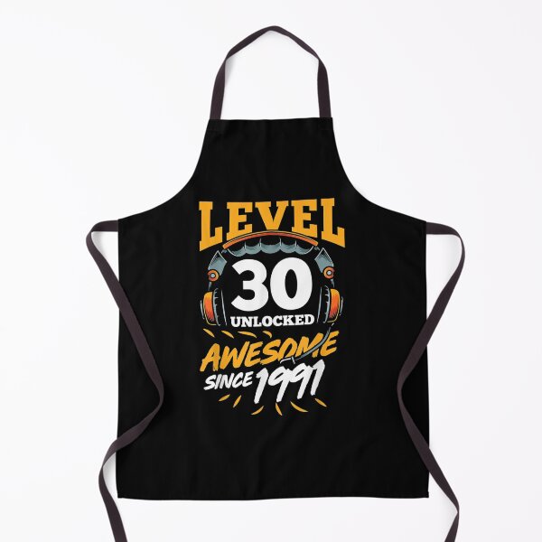 Item preview, 30th Birthday Gift Level 30 Unlocked Awesome Since 1991 Men designed and sold by ninapfvu.