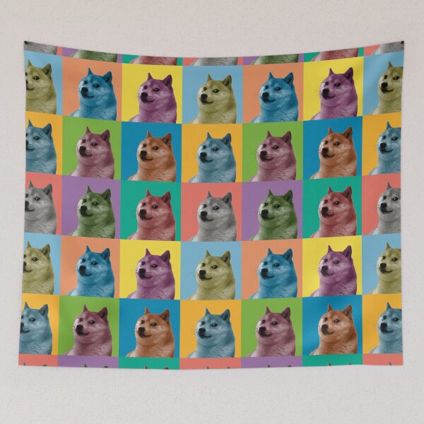 Item preview, Dogecoin, Shiba Inu dog, Cryptocurrency Pop Art Funny Gifts designed and sold by Karo Art.