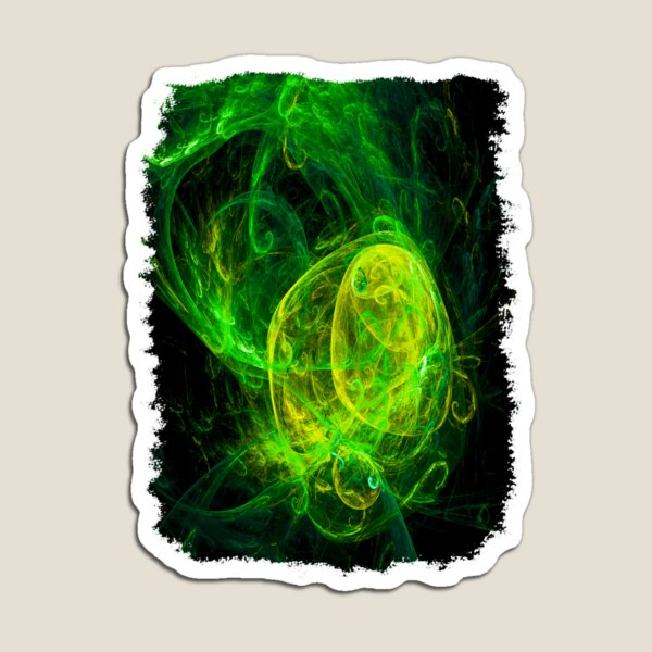 Alien Gold Green Magnet