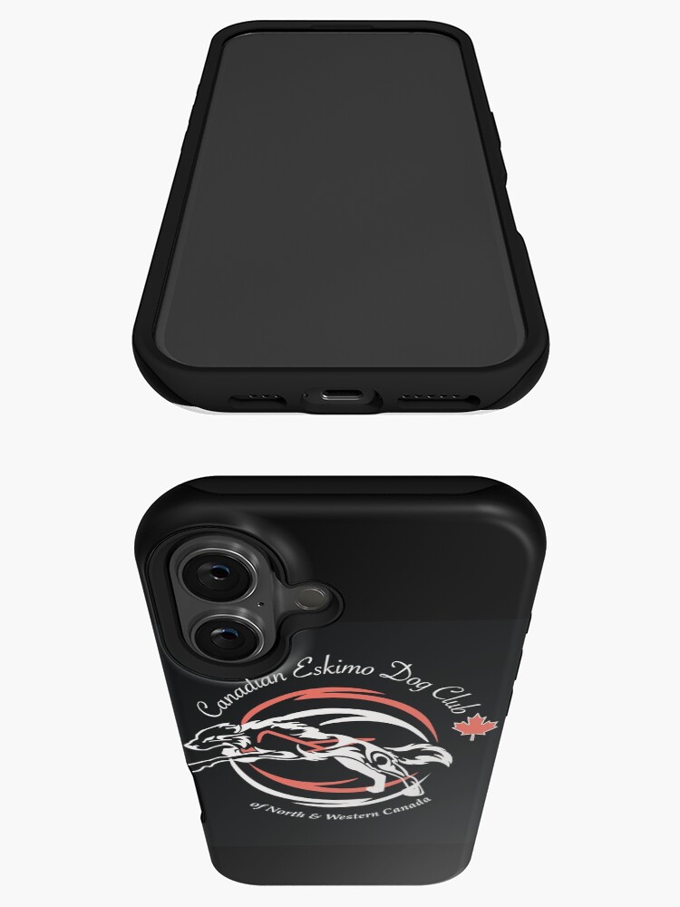 Thumbnail 3 of 4, iPhone Case, Canadian Eskimo Dog Club of Northern and Western Canada - logo 1 blk designed and sold by CEDClub.
