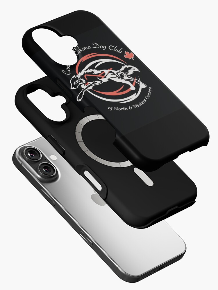 Thumbnail 2 of 4, iPhone Case, Canadian Eskimo Dog Club of Northern and Western Canada - logo 1 blk designed and sold by CEDClub.