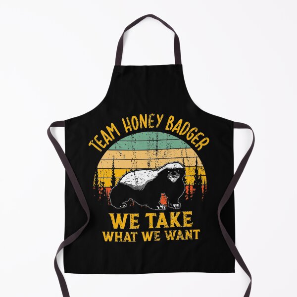 Item preview, Honey Badger Dont Care We Take What We Want Snarling Wild Animal Vintage Sunset designed and sold by Dolphin Graphic.