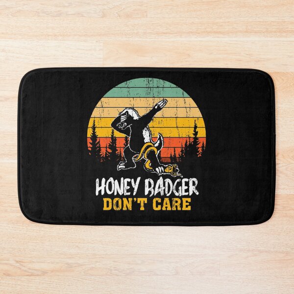 Item preview, Honey Badger Dont Care Vintage Sunset Dabbing Wild Animal eat Snake designed and sold by Dolphin Graphic.