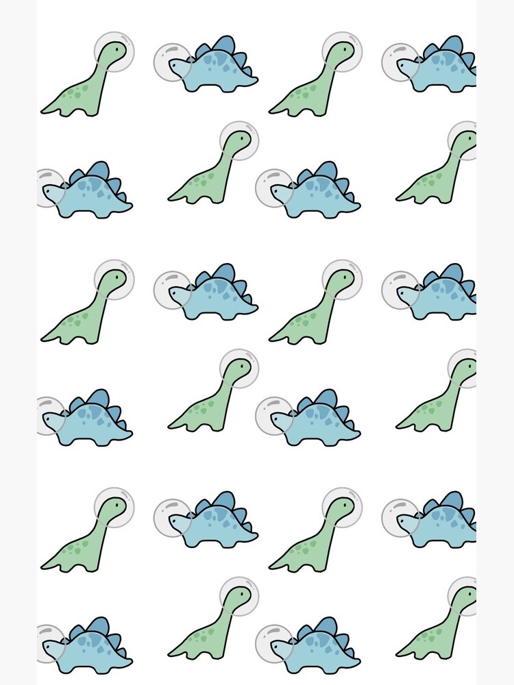 Astronaut Dinosaur Sticker Pack Pattern Sticker for Sale by