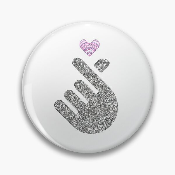 Item preview, Korean Finger Heart Zen designed and sold by DesignPMG.