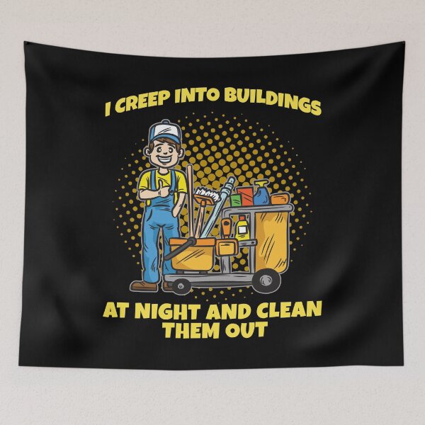 Item preview, Funny Janitor Joke designed and sold by Moonpie90.