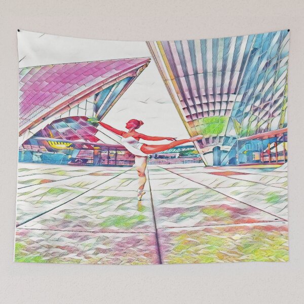 Item preview, GALATHI Dance Movements in Sydney Pink - Ballet designed and sold by Galathi Designs.