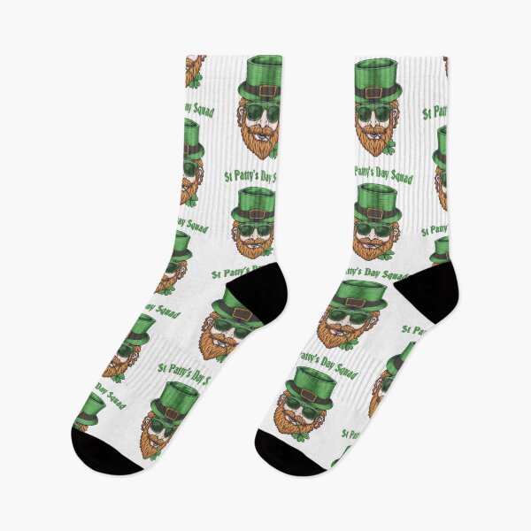 Item preview, Saint Patty's Day Squad Group Party Animals Lucky Leprechaun and Clovers designed and sold by RKA-Products.