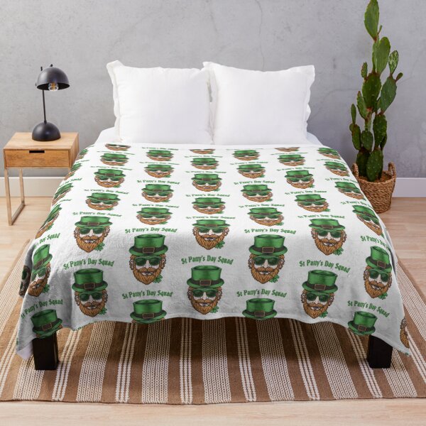 Item preview, Saint Patty's Day Squad Group Party Animals Lucky Leprechaun and Clovers designed and sold by RKA-Products.