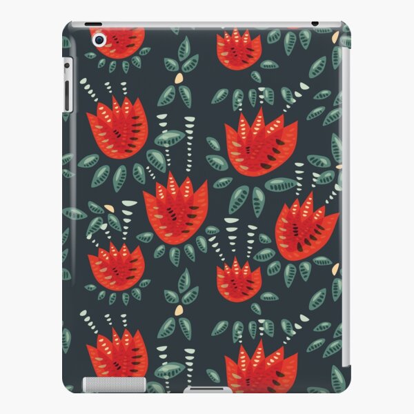 Beautiful Red Abstract Tulip Pattern iPad Snap Case