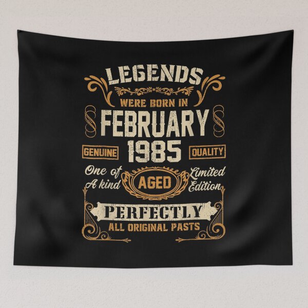 Item preview, Legends Were Born In February 1985 36th Birthday Gifts designed and sold by ninapfvu.