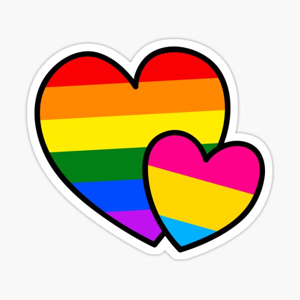 Papercraft Scrapbooking Transgender Pride Heart Shaped Stickers Strip