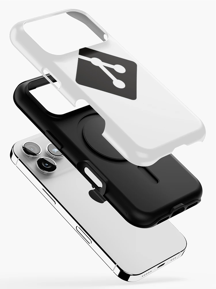 Thumbnail 2 of 4, iPhone Case, git logo designed and sold by developerfriday.