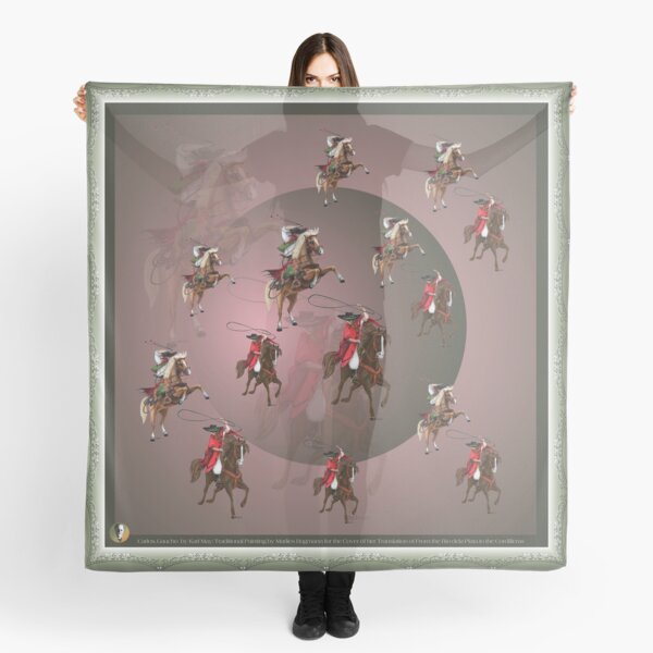D1G1TAL-M00DZ ~ Carlos and Gaucho by tasmanianartist for Karl May Friends Scarf