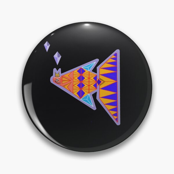 Item preview, king fish modern pattern.abstract design,colorful. triangle shape. designed and sold by jjpaisan.