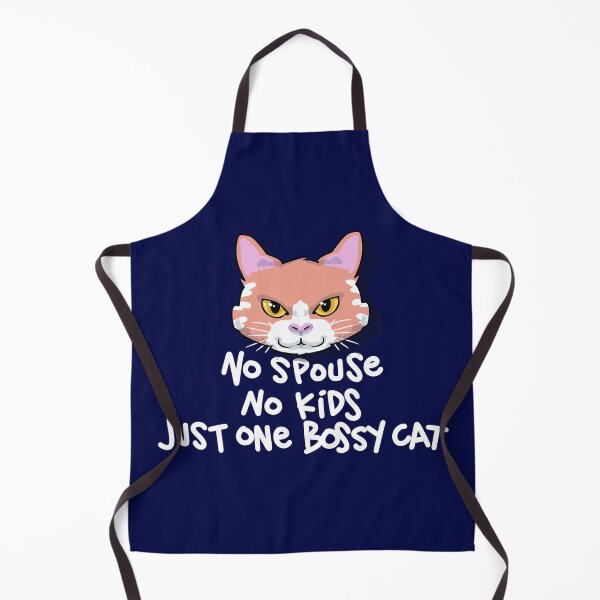 Item preview, Funny Cat Person No Spouse No Kids Just One Bossy Cat Hand Drawn Design designed and sold by PlumGood.