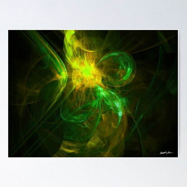 Item preview, Alien Code 3 Yellow Green designed and sold by TravelPhotoArt.