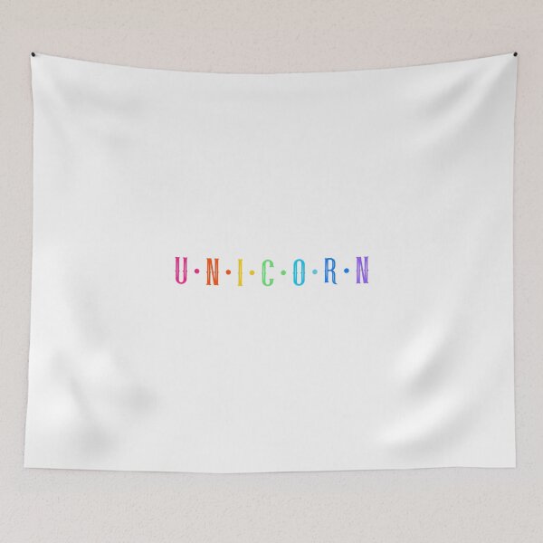 Item preview, UNICORN Rainbow Letter Design  designed and sold by boopsblunt.
