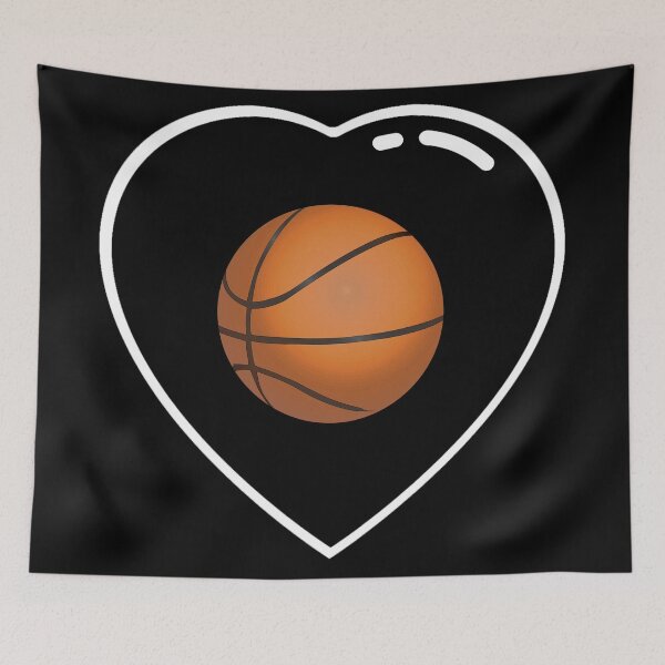Item preview, Black heart basketball ball designed and sold by Astralia.