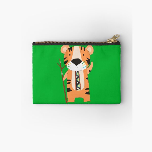 Item preview, Cute Cartoon Animals Tribal Tiger designed and sold by peacockcards.