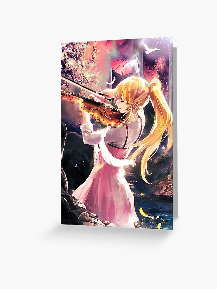 Shigatsu Wa Kimi No Uso - Kaori Greeting Card for Sale by