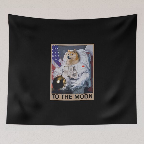 Artikelvorschau, Dogecoin Astronaut zum Mond Blockchain HODL Crypto entworfen und verkauft von nguyenhines.
