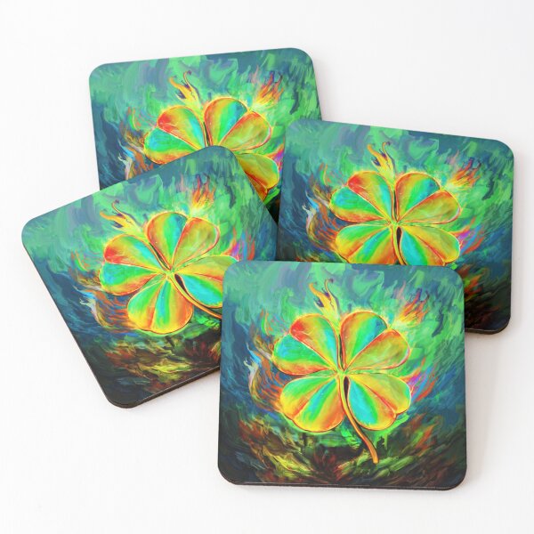 Item preview, lucky four-leaf clover designed and sold by ururuty.