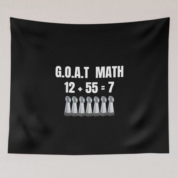 Item preview, GOAT Math by Brady is Seven Rings Football Championship Fans designed and sold by birdmorrison.