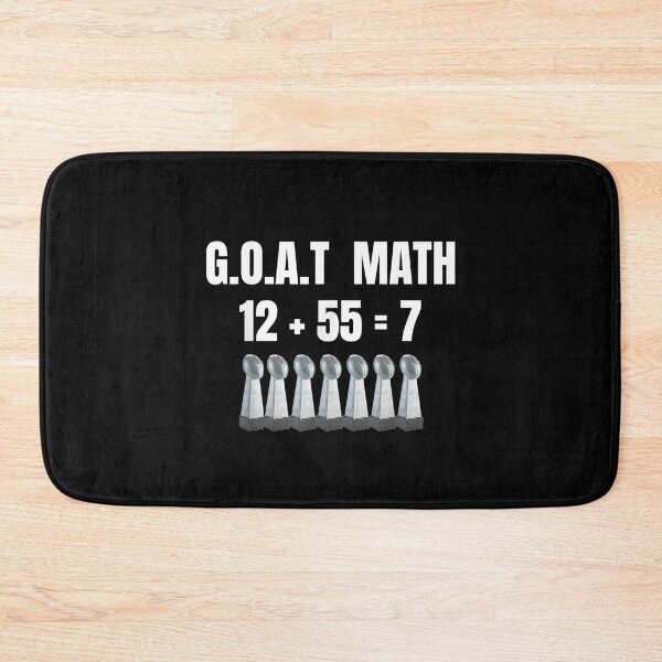 Item preview, GOAT Math by Brady is Seven Rings Football Championship Fans designed and sold by birdmorrison.