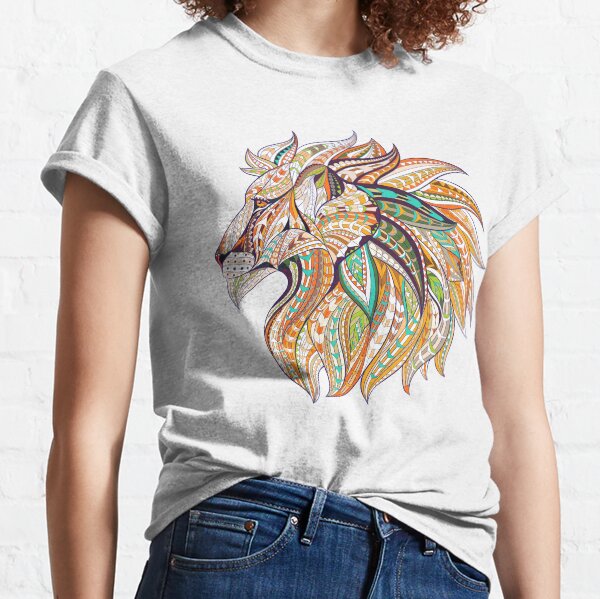 Lion Mandala Tribal, Lion Mandala, Tribal Lion, Lion King Mandala Classic T-Shirt