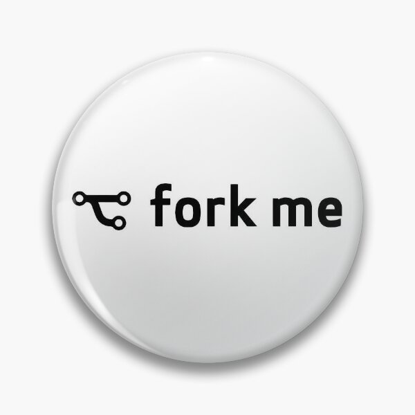 Item preview, git fork me sticker designed and sold by developerfriday.