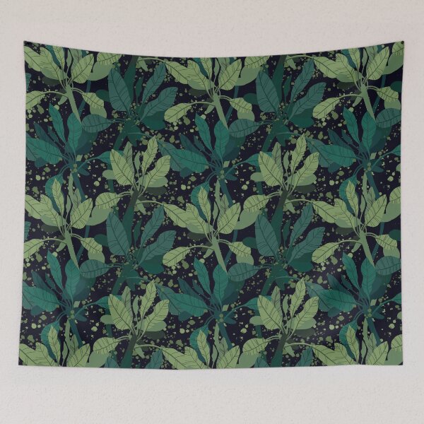 Item preview, Dark green vintage tropical designed and sold by MrFreddie.
