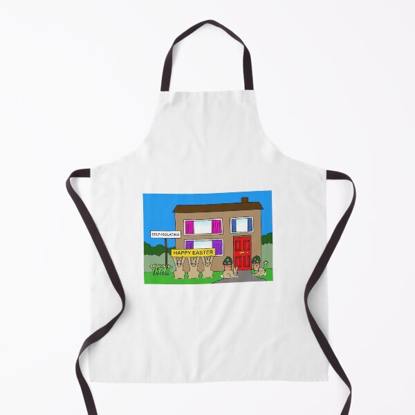 Item preview, Coronavirus Happy Easter Self-isolation House with Bunnies. designed and sold by KateTaylor.