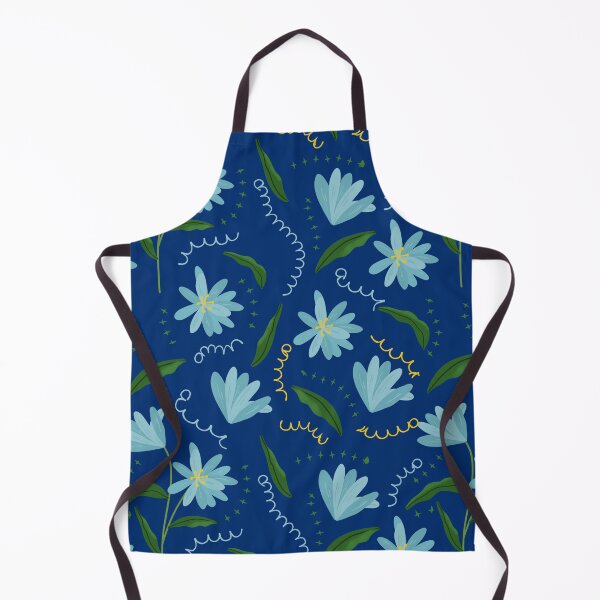 Item preview, blue flowers pattern designed and sold by myinkcolour.