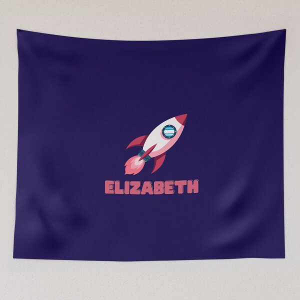 Item preview, Elizabeth Personalised Spaceship designed and sold by melbournegirl.