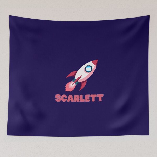 Item preview, Scarlett Personalised Spaceship designed and sold by melbournegirl.