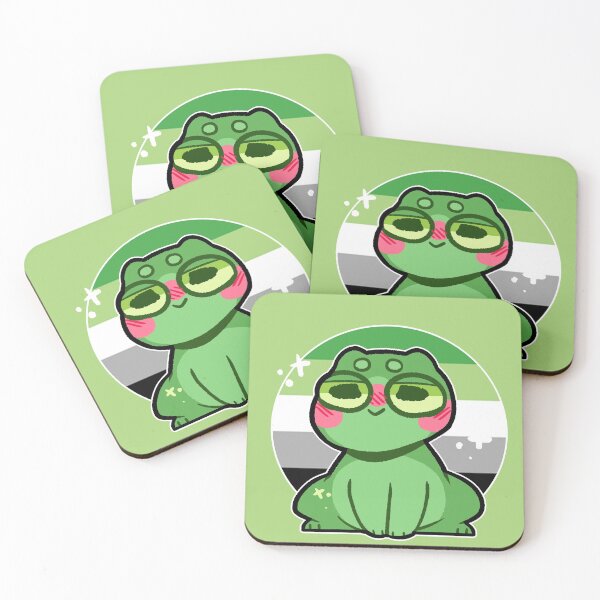 Item preview, pride frog- Aromantic Variant designed and sold by Oh-Dear.