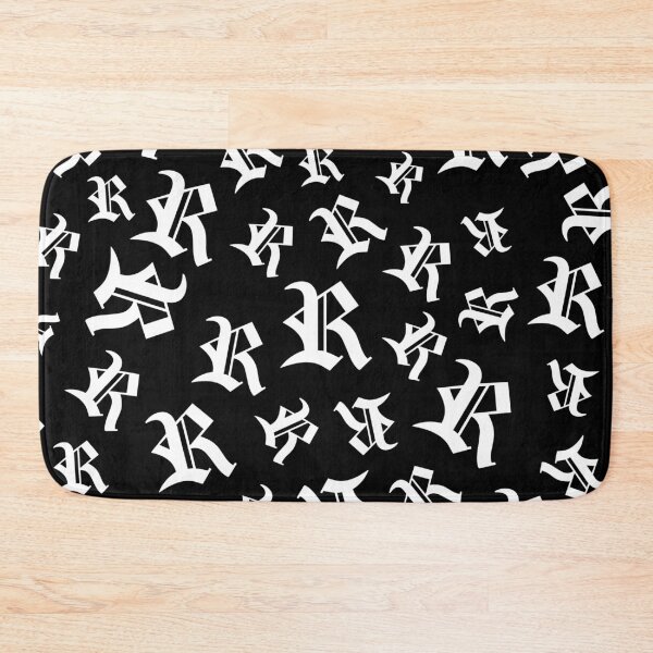 Item preview, R – Old English Initial White Letter R Pattern  designed and sold by Typeglyphs.