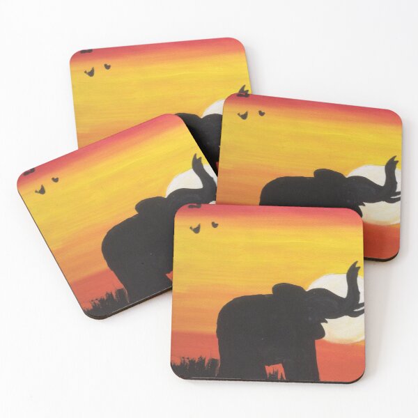 Item preview, Sunset elephant designed and sold by Elloyd714.
