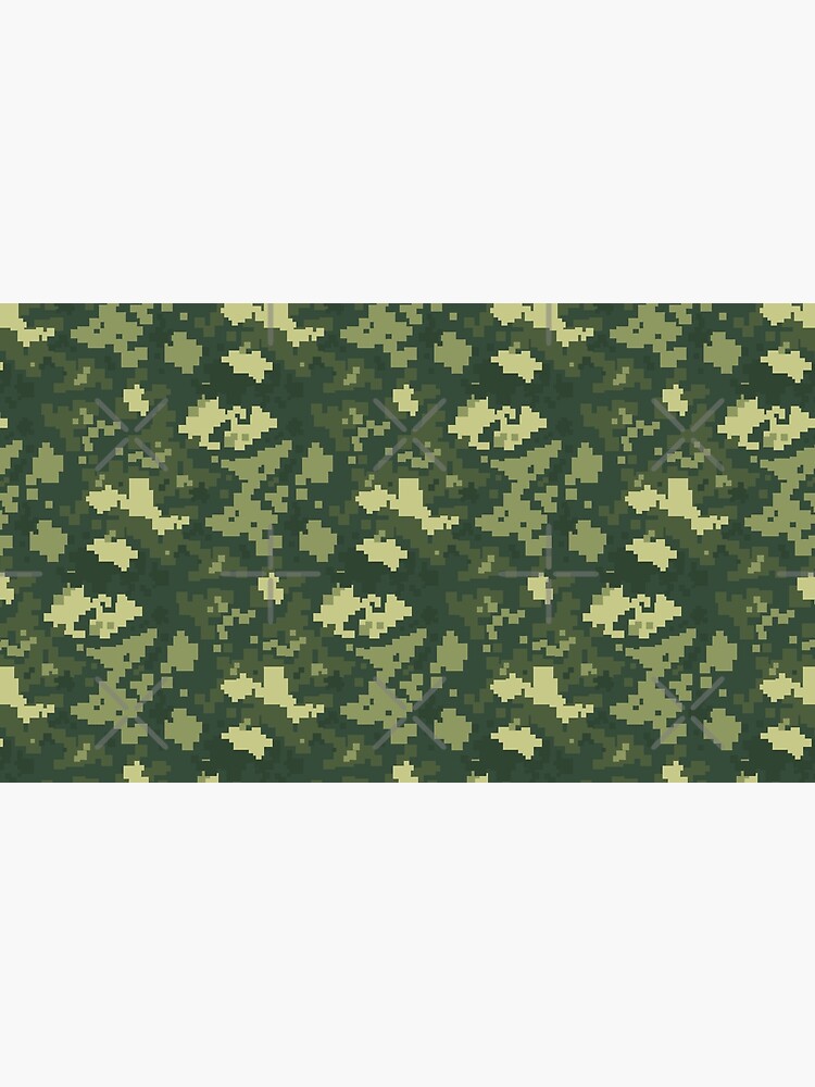 Lámina fotográfica con la obra «Patrón de camuflaje pixelado» de