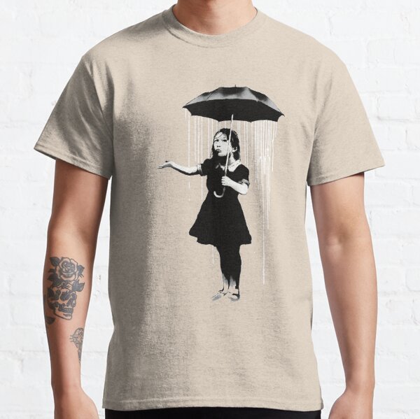 Banksy Rain Classic T-Shirt