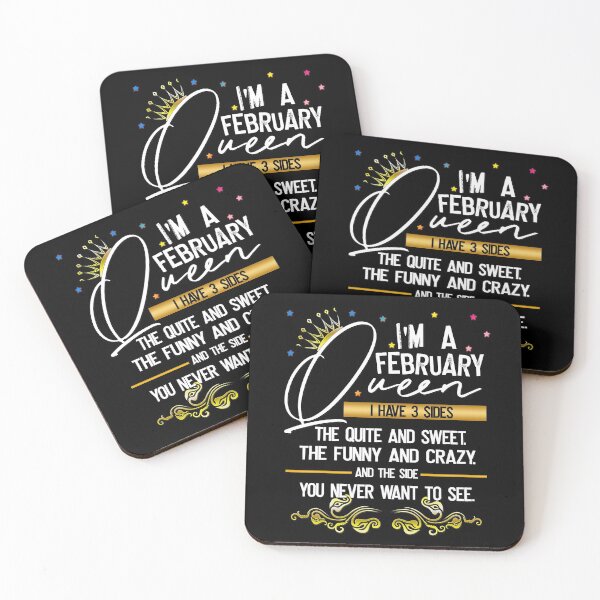 Item preview, I'm a February Queen Typography Birthday Gifts designed and sold by Nzgiftsandmore.