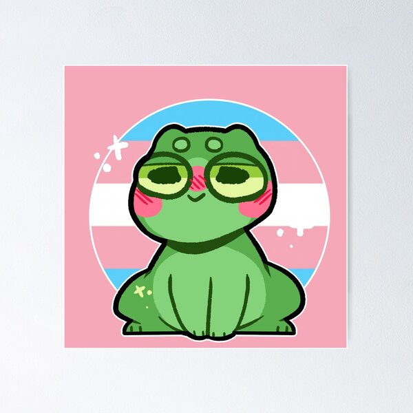 Item preview, pride frog- Transgender Variant designed and sold by Oh-Dear.