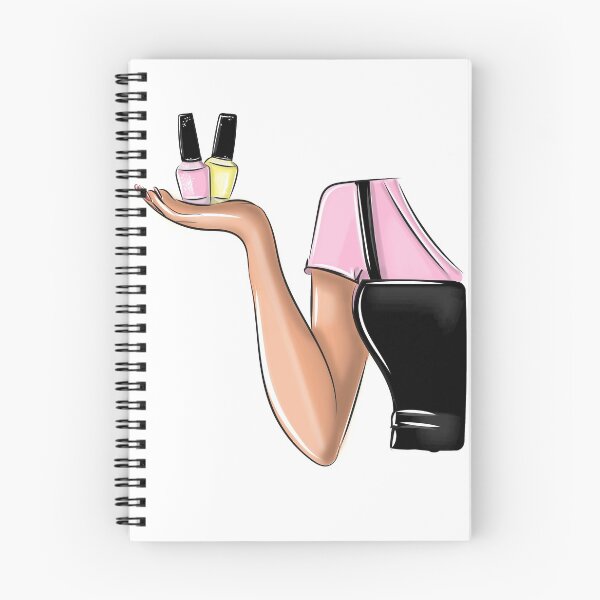 Item preview, nail artist logo design nail polish beauty artist designed and sold by DenicaStudio.