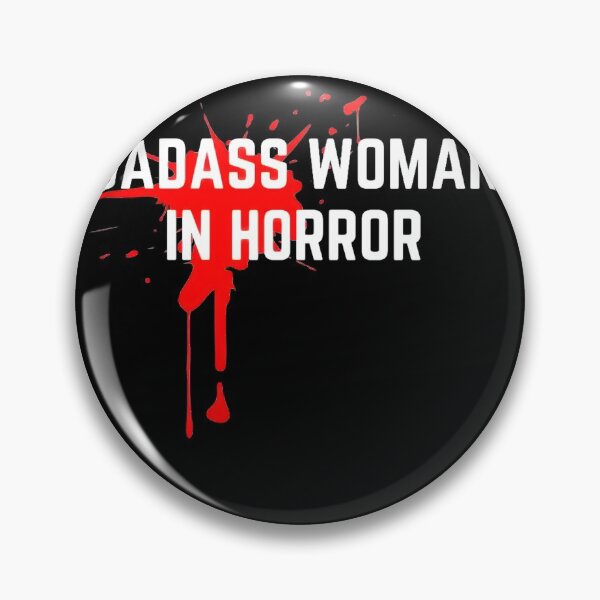 Item preview, BADASS WOMAN IN HORROR designed and sold by COTTONLY.