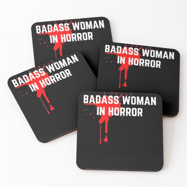 Item preview, BADASS WOMAN IN HORROR designed and sold by COTTONLY.