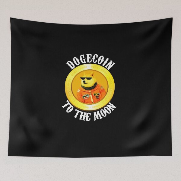 Artikelvorschau, Dogecoin Cool Herren Mond Astronaut Meme Crypto Doggy entworfen und verkauft von COTTONLY.