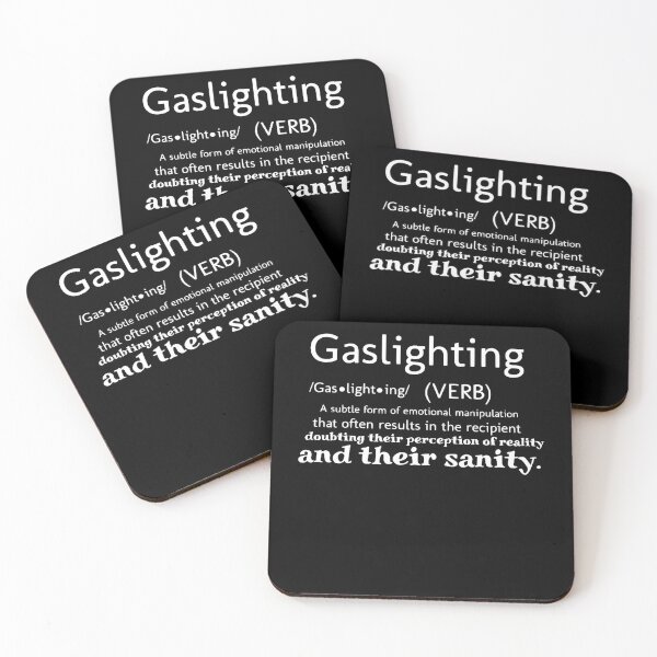 Item preview, Gaslighting - white lettering designed and sold by COTTONLY.